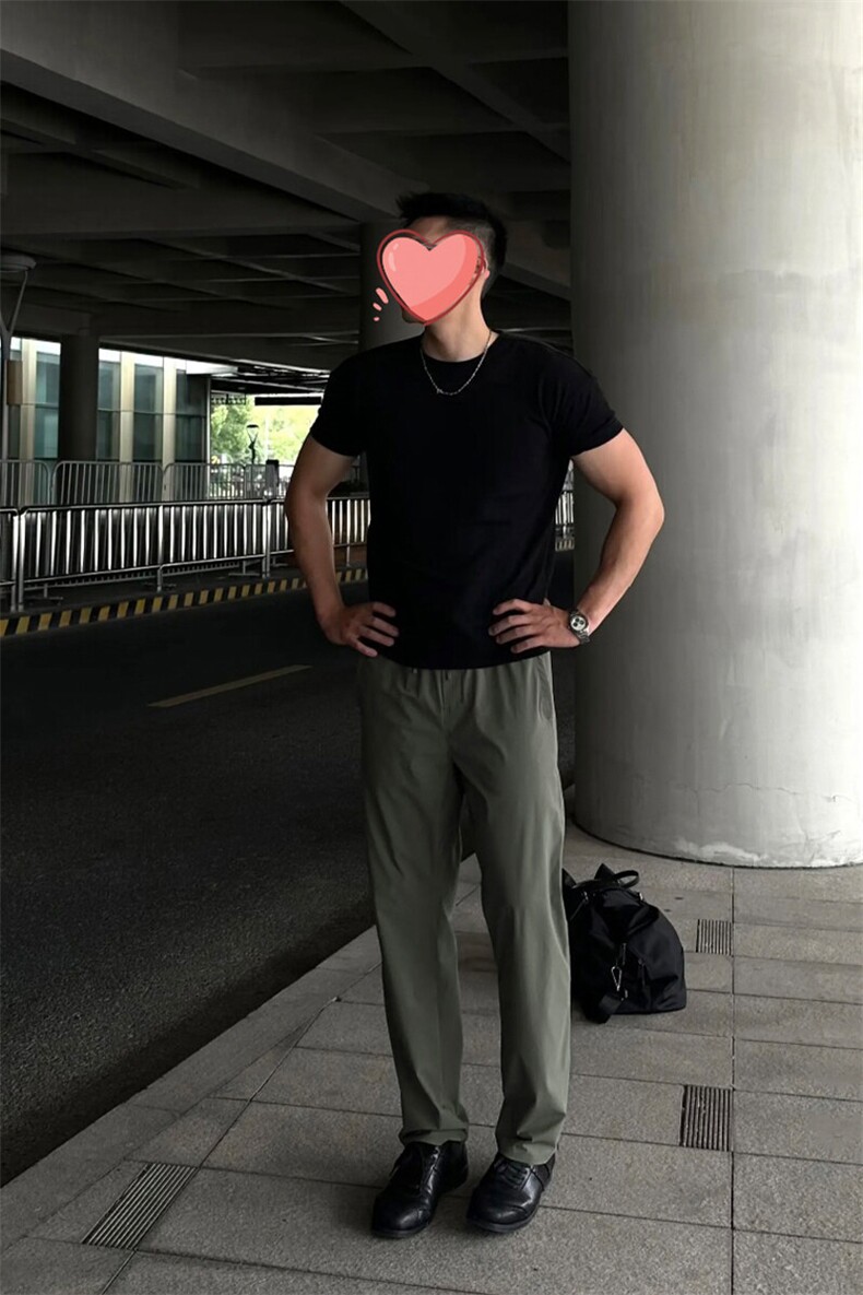 （网图慎用）特批P42无差价骑行凉感冰丝速干运动休闲裤男K5976B,男装休闲裤,电商A001-1