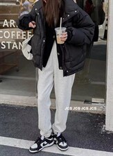 拼接毛羽绒服，女装羽绒服，E品