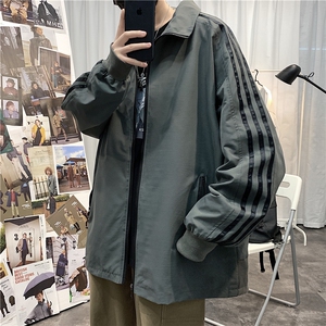 JK2005/P45春装新男士开衫宽松立领夹克男棒球服大码外套男控价69图片