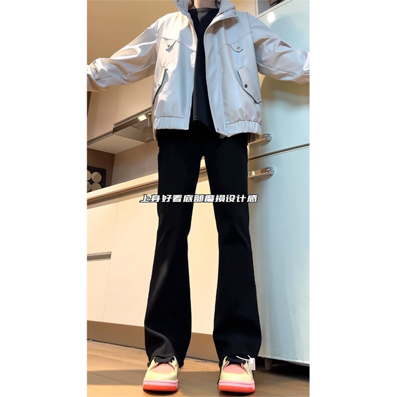 cleanfit毛边微喇叭牛仔裤男裤子-盗图自重-MKZA66-P55,男装牛仔裤,星座1007（原301D）
