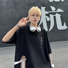220G夏季新款纯棉圆领短袖T恤DT452-特P19控38，男装T恤，电商B370