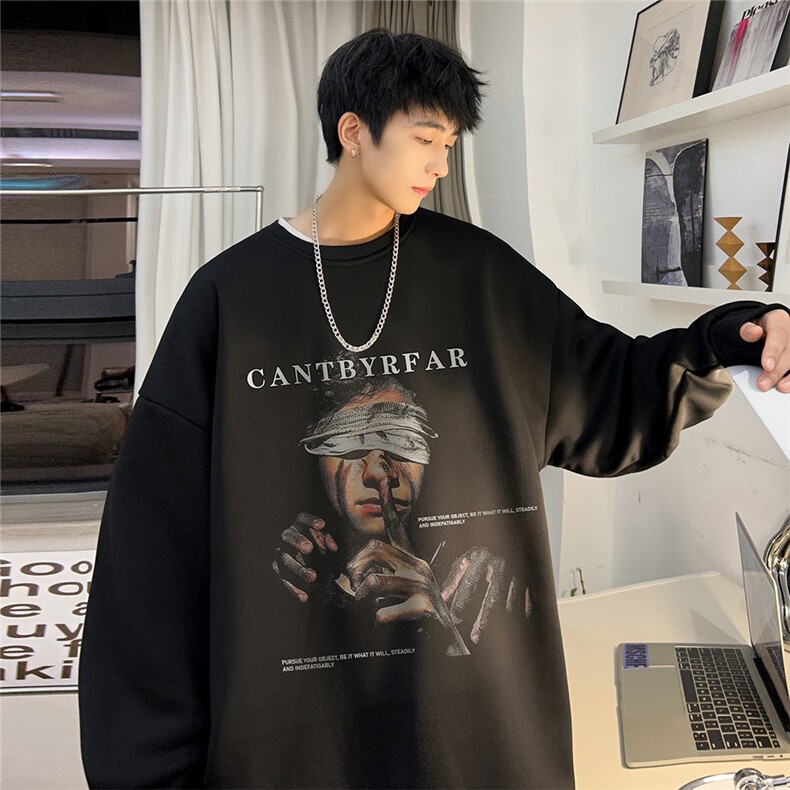 直播360克重磅美式印花卫衣Y195特P28同步供应华棉品质P38特,男装卫衣,电商A486