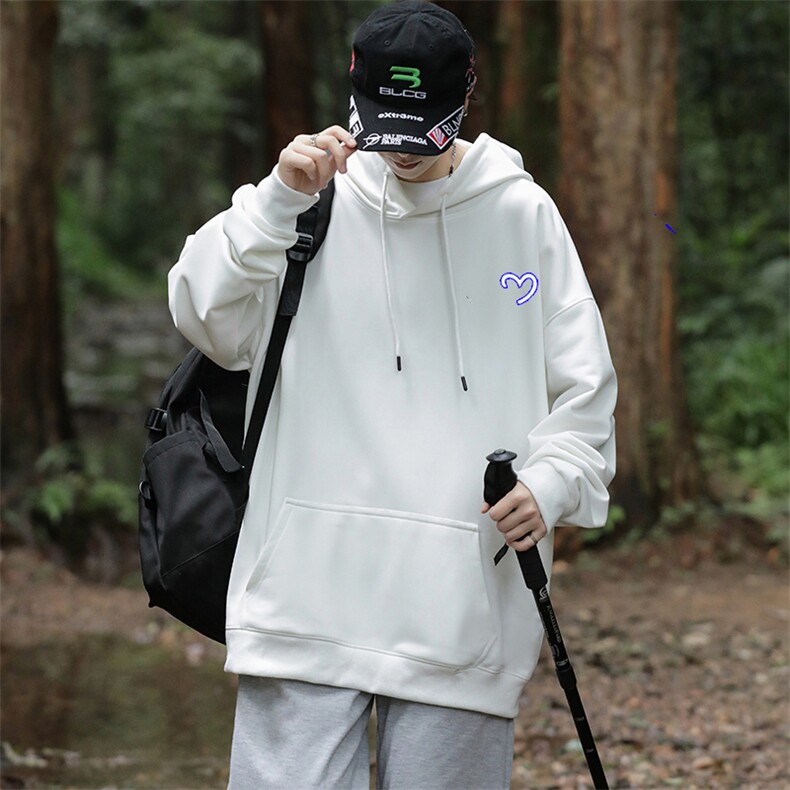 W08连帽卫衣秋装新款大码外套班服印花港风文艺休闲男女装学生朝,男装卫衣,星座115A-3