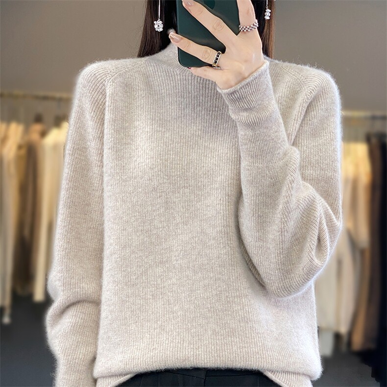 秋装新款女式羊毛韩版修身显瘦针织羊毛衫,女装羊毛衫,绒汀羊绒