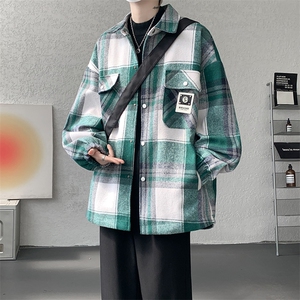 夹克男秋冬季新款港风宽松加厚泥料外套上衣JK712-P68,男装夹克,星座214-3