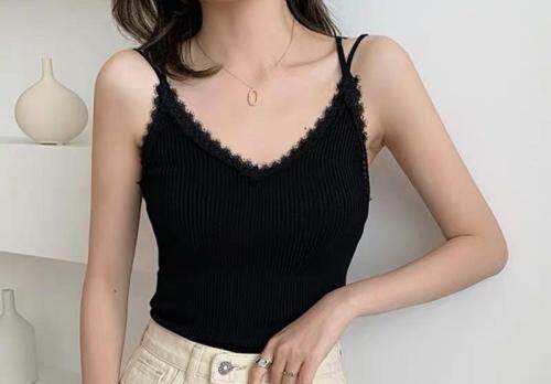 蕾丝花边美背款打底衫，女装，魅力元素