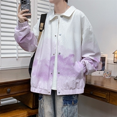 JK6839-P78L-9XL秋季新款大码渐变休闲夹克外套控118，男装夹克，星座109