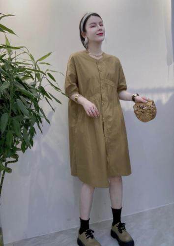 现货，新款纯色圆领不规则连衣裙，女装连衣裙，瑟拉·女人缘