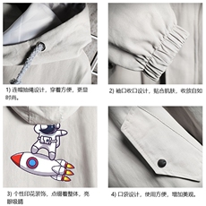JK41158-P85加棉款-P115纯棉连帽夹克男士大码工装夹克男网格，男装夹克，电商A040A