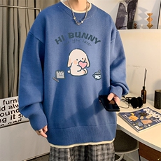 控78假两件毛衣男大码加绒针织衫男毛线衣M80314-P55加绒P70，男装针织衫/毛衣，电商A040