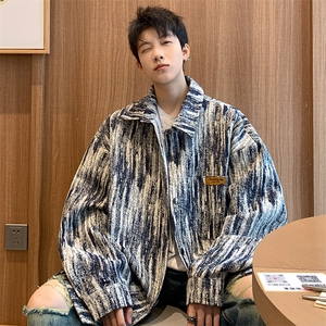 特批P50无差价24秋季贴标夹克男扎染小香风痞帅外套J683偏大一码图片