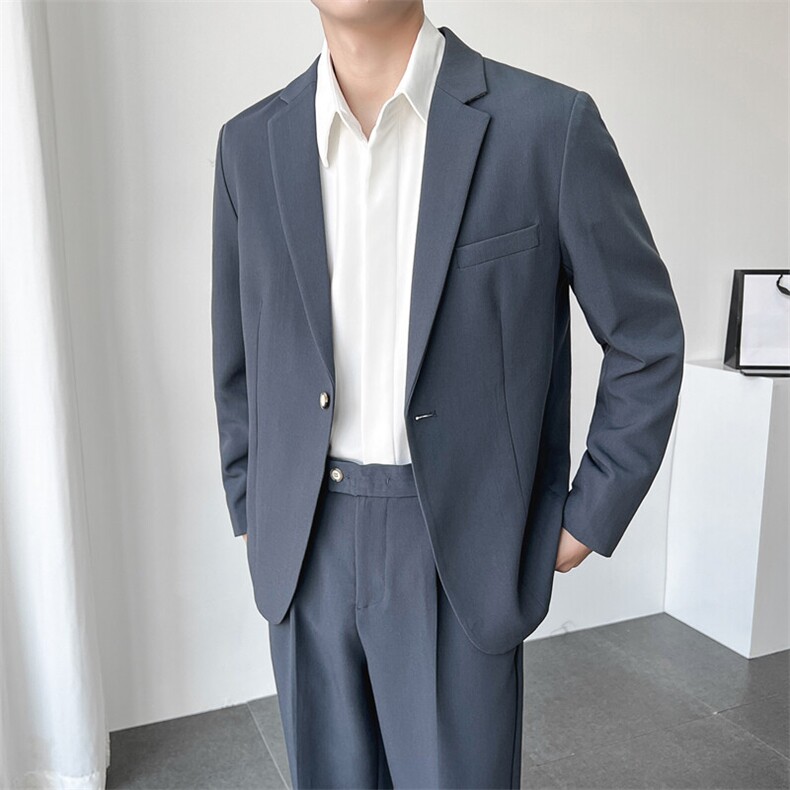 现货2025秋季轻熟风休闲西服外套男单西装X15P130（有套装190）图片