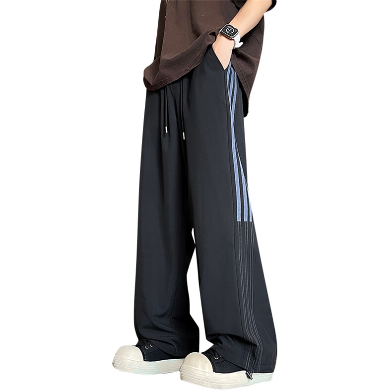 秋季衔接款美式运动撞色织带宽松休闲裤M-5XL-KZ8601-特P30,男装休闲裤,星座417-1（原电商B245）