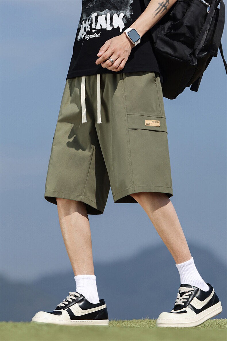 工装短裤男2025夏季薄款速干中裤男生宽松运动五分裤Q29120-特P28,男装牛仔裤,星座610（原A335）