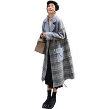 现货271-1515-P175中长款毛呢外套控238，女装毛呢外套，浙宝271