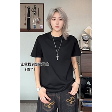 2026夏季新款270g华棉拼接解构正肩短袖DT60001特P14建议零售价38，男装T恤，电商A001
