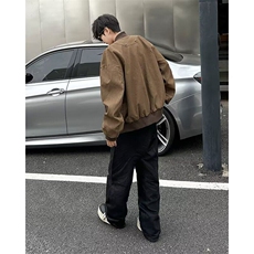 棒球服夹克男士韩版潮流高街帅百搭复古2025春季ins外套W6341-P70，男装夹克，星座412-2