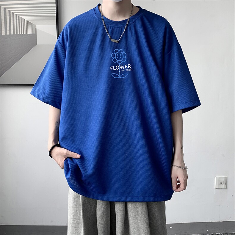 华夫格t恤男短袖男大码五分袖大皂风HT73274-P22,男装T恤,电商A040