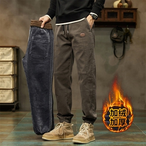 束脚裤工装裤男士宽松哈伦休闲裤直筒运动长裤子J666-P40/加绒P50图片