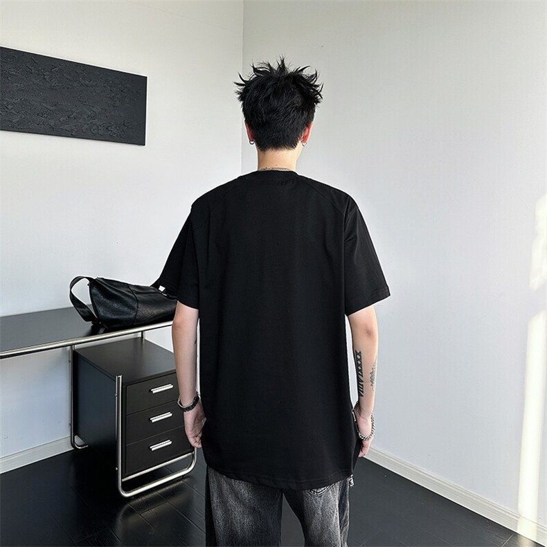 夏季新款圆领短袖T恤男款潮流宽松休闲百搭上衣,男装T恤,星座410-7