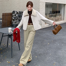 2025秋冬新款羊毛双面呢大衣女外套，女装双面呢大衣，曼娅璐