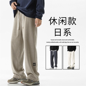 爆 直筒休闲垂顺条绒束脚裤百搭美式高街裤子男  X1881-特批45图片