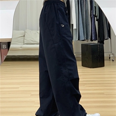 美式高街加绒工装裤男女情侣秋冬2024新款高腰阔腿休闲运动裤，男装休闲裤，星座506A