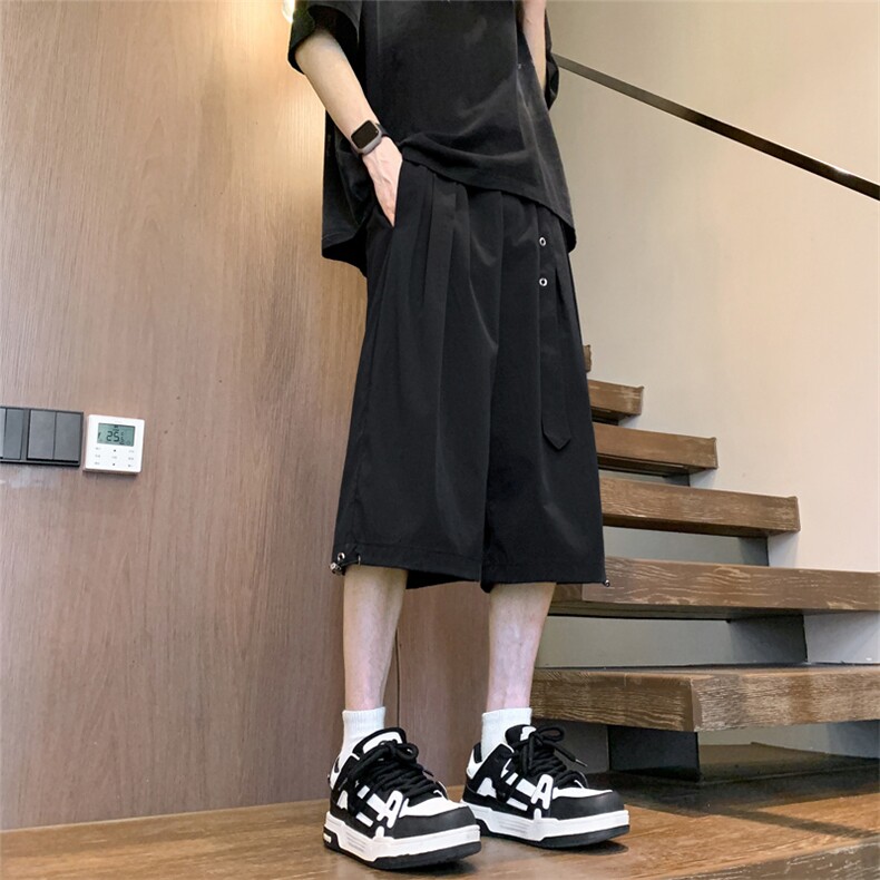 夏季新款潮牌休闲短裤男宽松七分运动中裤906特P35控68,男装牛仔裤,电商C305A