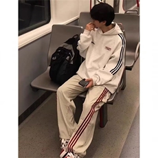 秋冬新款港风情侣连帽卫衣外套男生美式复古潮牌痞帅高街上衣服，女装短外套，星座506A