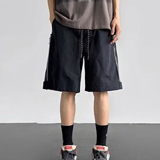 美式工装短裤2025男夏季潮流冰丝速干透气五分裤男生宽松休闲运动，女装休闲裤，星座1210-1