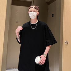 男2025新款短袖t恤夏季圆领纯色宽松内搭休闲上衣潮TX601-特P22，男装T恤，电商A178