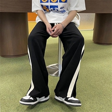 裤子男秋季潮牌ins港风宽松运动潮流百搭高街直筒休闲裤1224-p32，男装休闲裤，星座1008-1