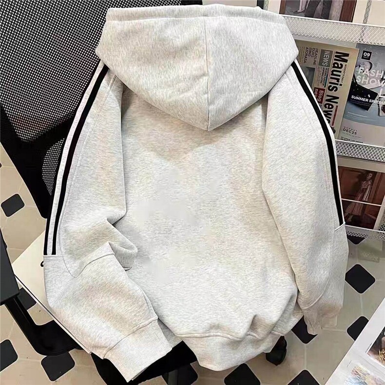 春季重磅400克足全棉条纹连帽卫衣外套RH116-P55,男装卫衣,星座610B-1