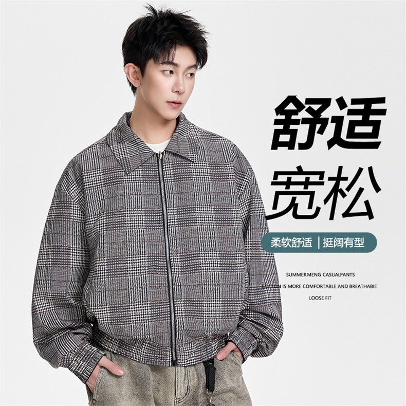 得物二开双面穿高级潮牌设计翻领夹克外套男2025秋季JK1235-P98,男装夹克,星座1103-3