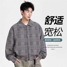 得物二开双面穿高级潮牌设计翻领夹克外套男2025秋季JK1235-P98，男装夹克，星座1103-3