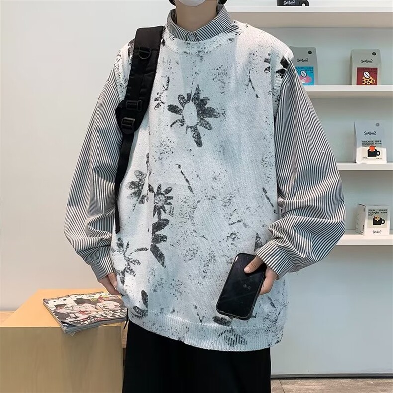 男夏季百搭潮流毛衣背心FM55P38,男装背心/马甲,星座1116-2