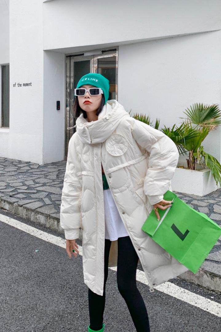 现货韩系羽绒服，女装羽绒服，登石木子