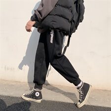 @冬季新款加绒卫裤束脚运动休闲裤C22/P50限价69，男装休闲裤，电商B350