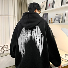 抖音得物供货可提供视频秋冬重磅美式宽松连帽卫衣DL1982，男装卫衣，电商A486