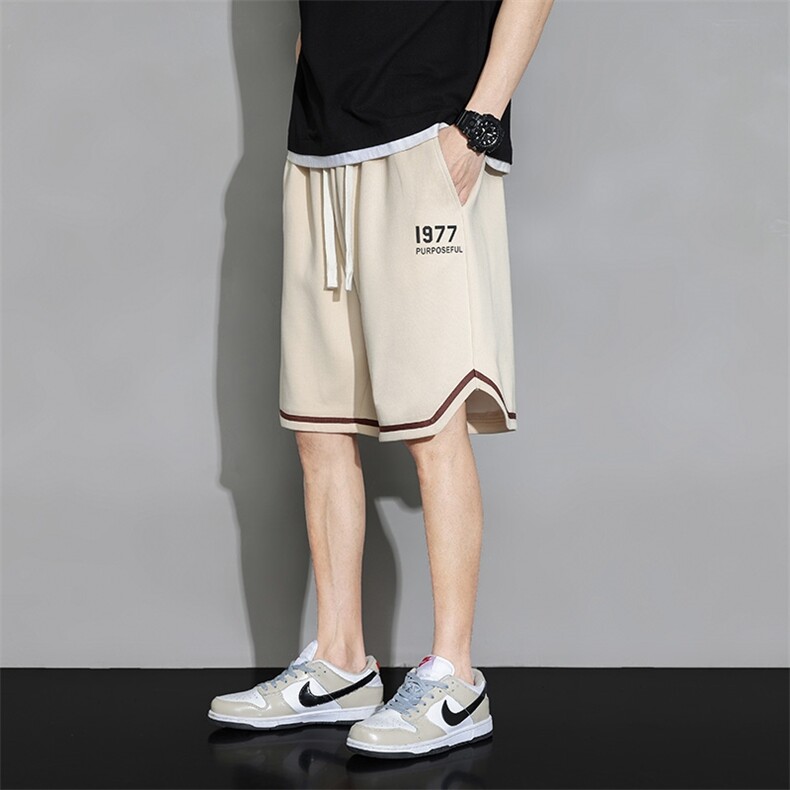 DK6967P35黑地板 华棉短裤篮球大码宽松户外时尚休闲夏季短裤男图片