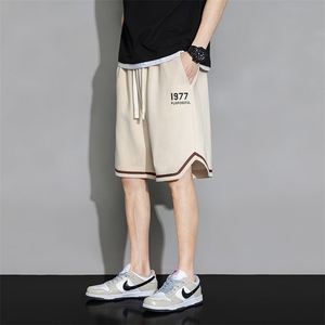 DK6967P35黑地板 华棉短裤篮球大码宽松户外时尚休闲夏季短裤男图片