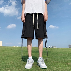 港风新款夏季时尚百搭宽松工装大口袋短裤五分裤A6261P40控58，男装牛仔裤，电商A268A