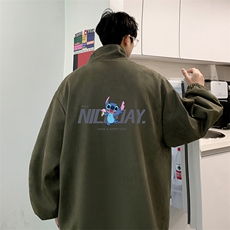 麂皮绒夹克男大码立领褂子外套JK85173-P68加绒款-P78，男装夹克，电商A040