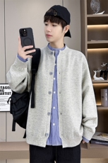 8751-P802025年秋季新款休闲针织开衫男外套长袖毛衣，男装针织衫/毛衣，电商A113