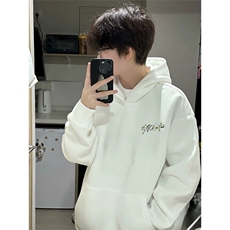 抖音得物高品质印花连帽卫衣秋冬装美式宽松连帽纯色卫衣ADL108，男装卫衣，电商A443