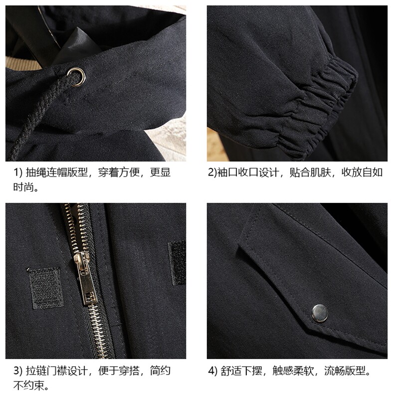 JK41099-P85加棉款-P115纯棉连帽夹克男士大码工装夹克男砖墙,男装夹克,电商A040A