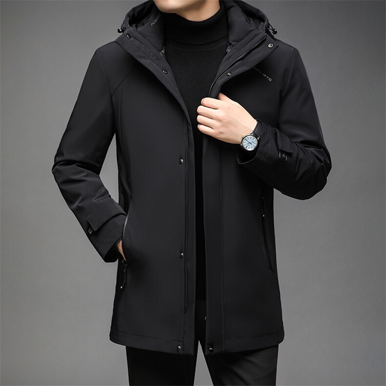 棉衣男冬季新款连帽外套中年羽绒可卸内胆棉服上衣QLMF86060-P345,男装羽绒服,电商B212（原钱塘6029）