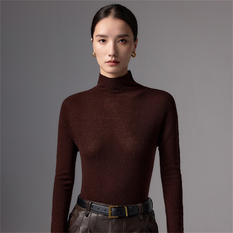 2025秋冬百搭时尚简约雪花高领针织衫,女装羊毛衫,蚂蚁派对工厂直营店
