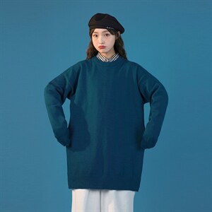 2023秋冬新款毛衣圆领纯色针织衫中性风男女上衣A161-2-M001-P35,男装针织衫/毛衣,电商A161-2