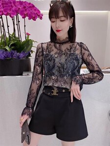 新的打底蕾丝小衫图片